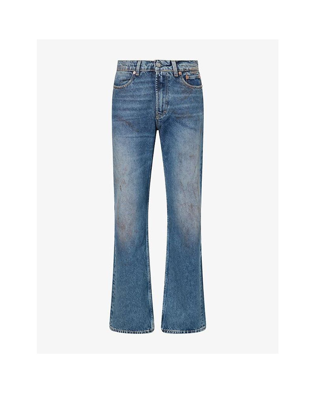 Our Legacy Blue Carlson Cut Straight-Leg Denim Jeans for men
