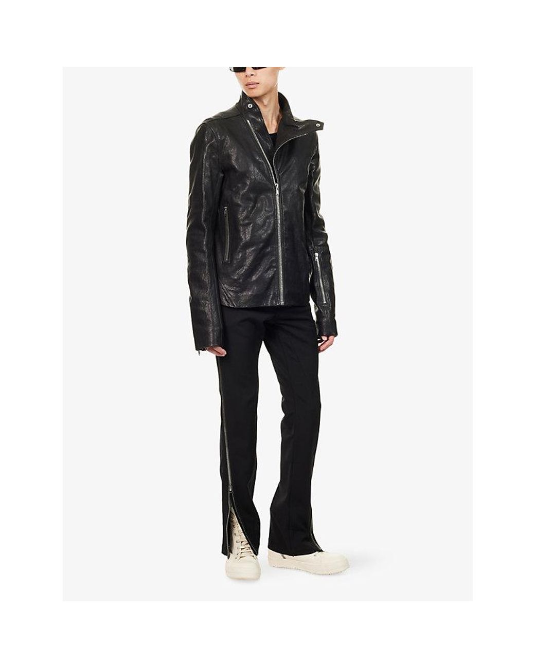 Rick Owens Blue Vega Zip-Trim Slim Jeans for men