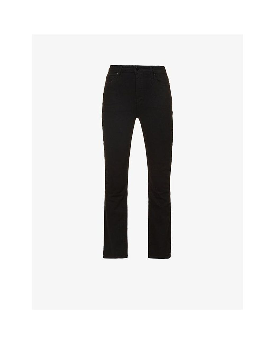 PAIGE Black Cindy Slim-Leg Denim Jeans