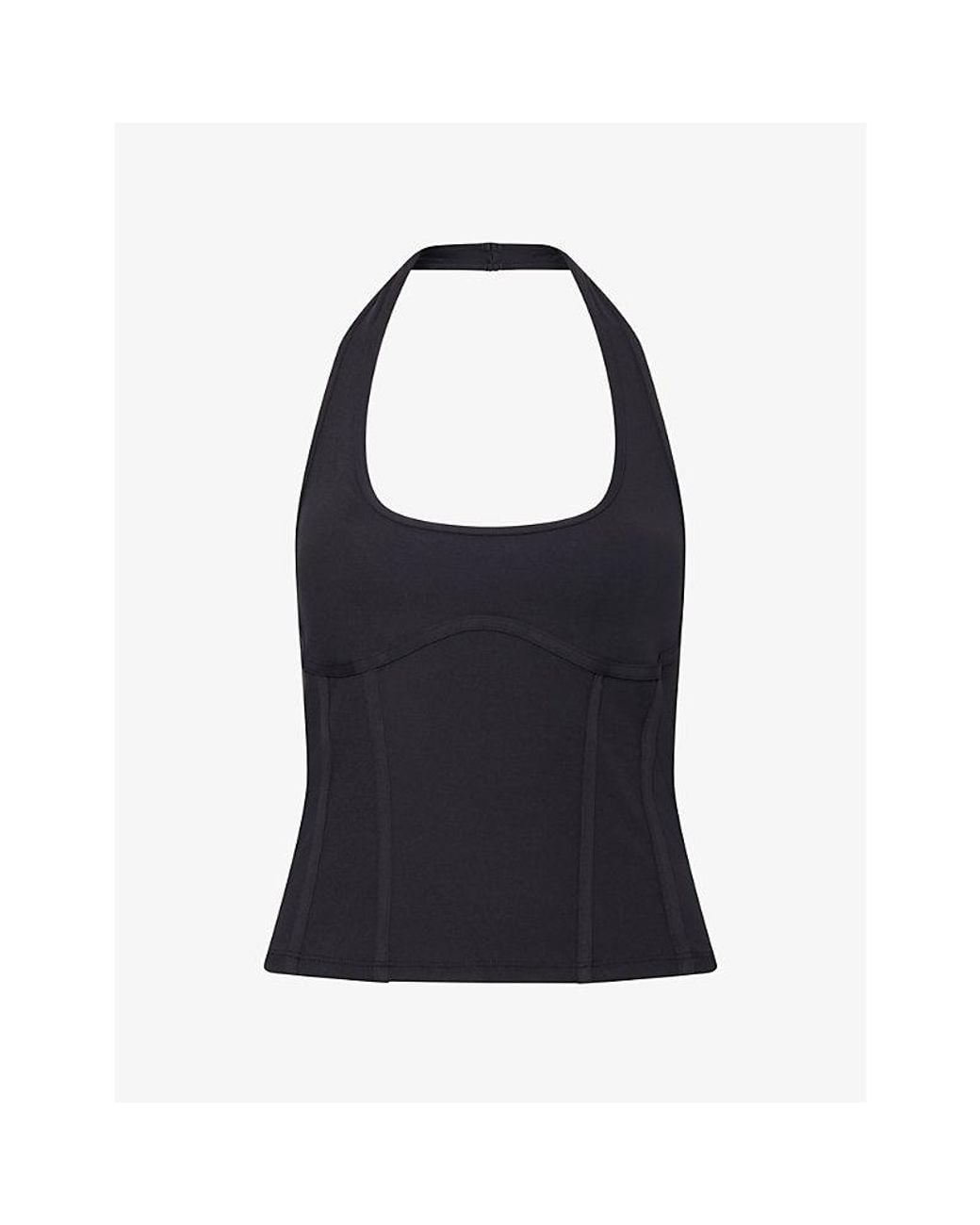 WE Are Tala Blue Dayflex Corset Woven Halterneck Vest