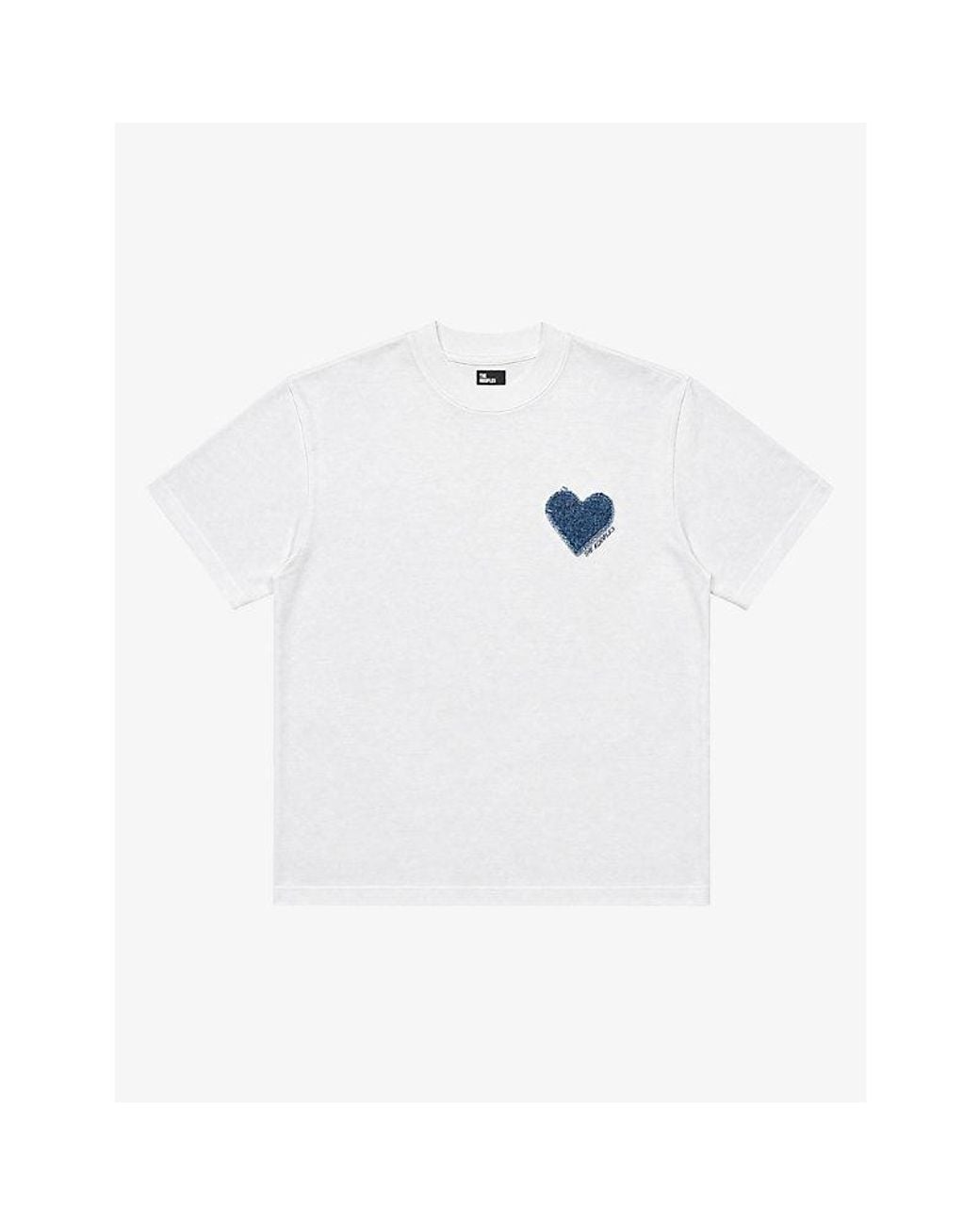 The Kooples White Logo-Embroidered Short-Sleeve Cotton T-Shirt for men
