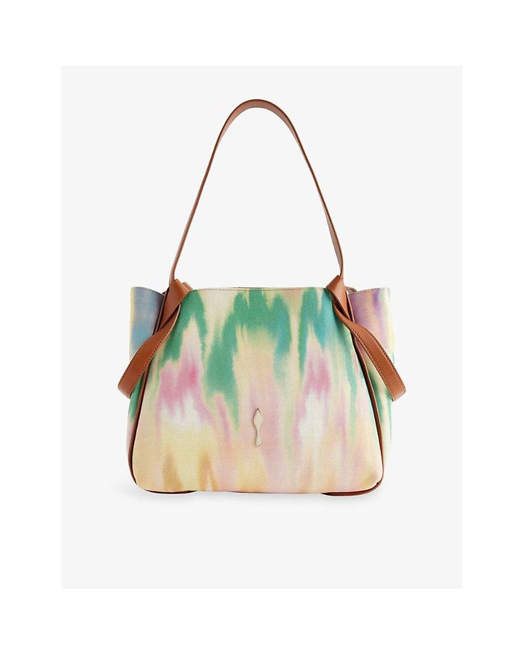 Christian Louboutin Multicolor Bettina Small Tie Dye Canvas Tote Bag