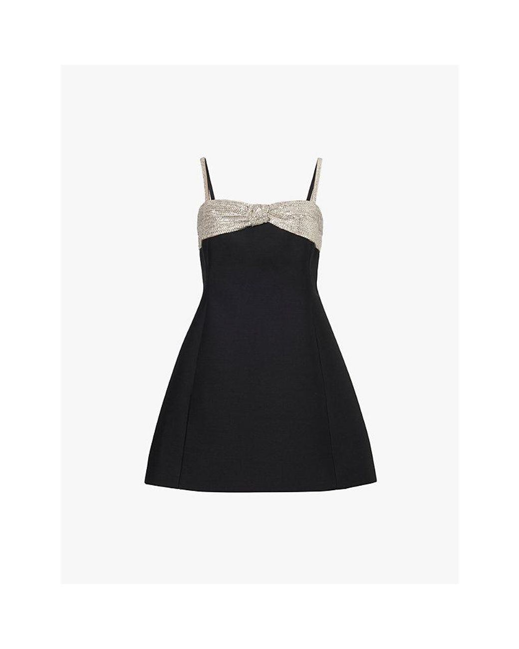 ワンピース Valentino Garavani Black Wool Blend Dress Valentino Black midi wool dress with bows | TheDoubleF