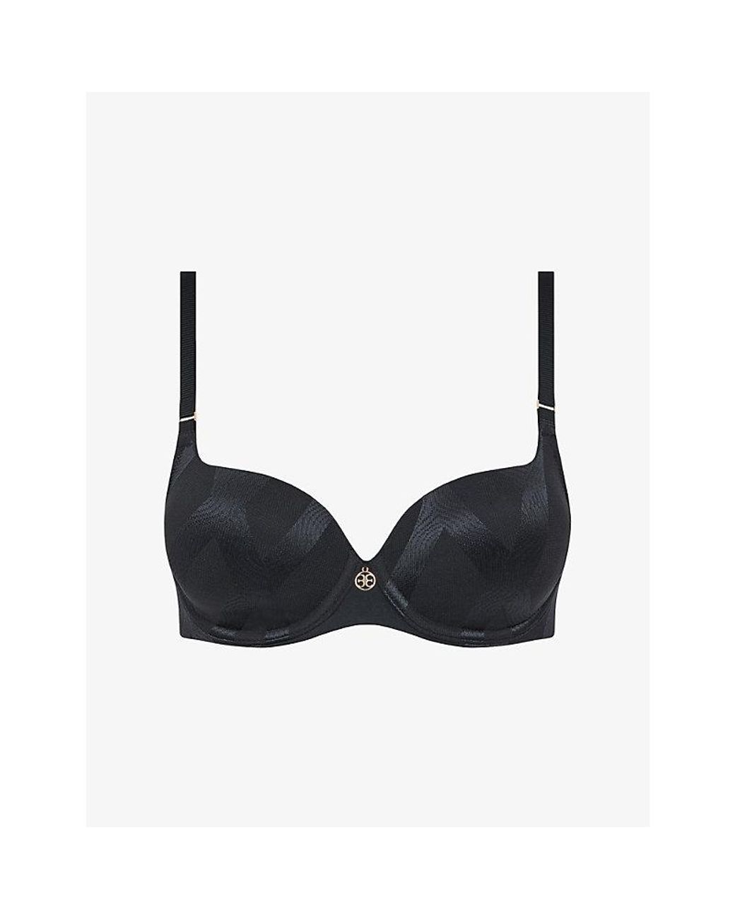 Chantelle Black Glaze Full-Coverage T-Shirt Bra