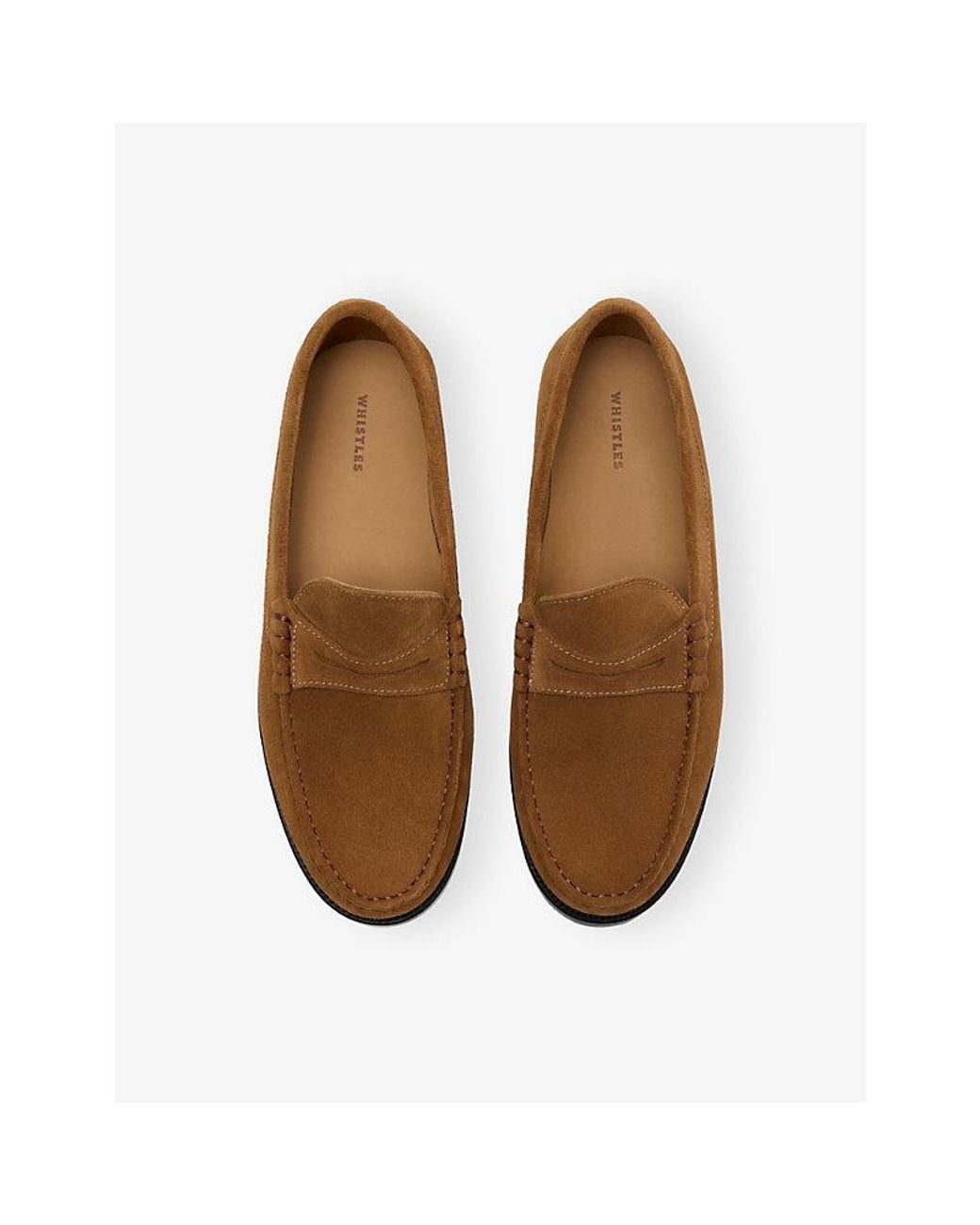 Whistles Brown Manny Suede Loafer