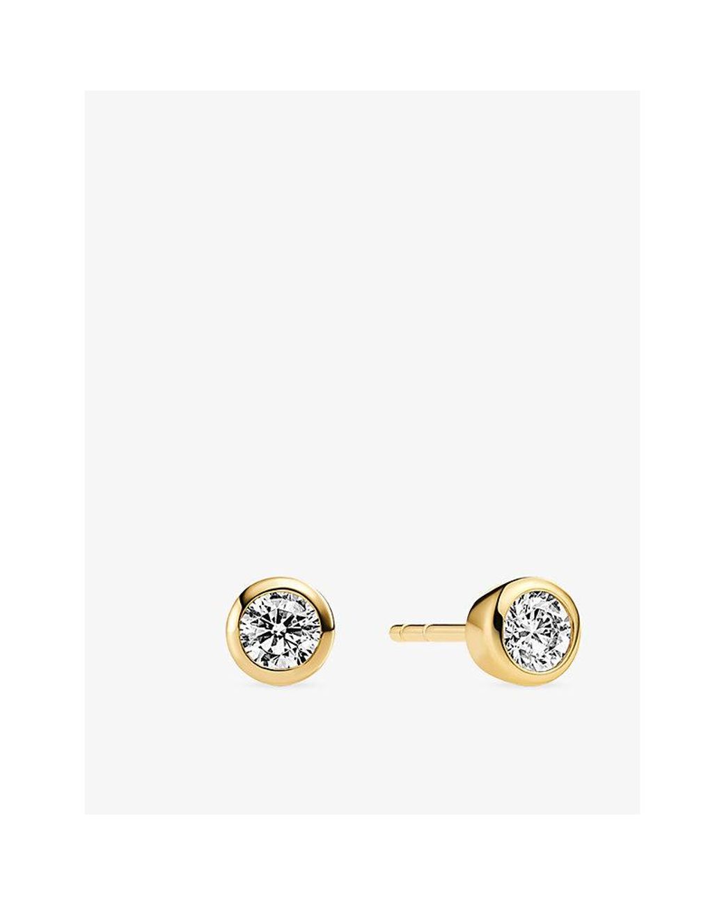 Sif Jakobs Metallic Sardinien Uno 18Ct-Plated Sterling And Cubic Zirconia Stud Earrings