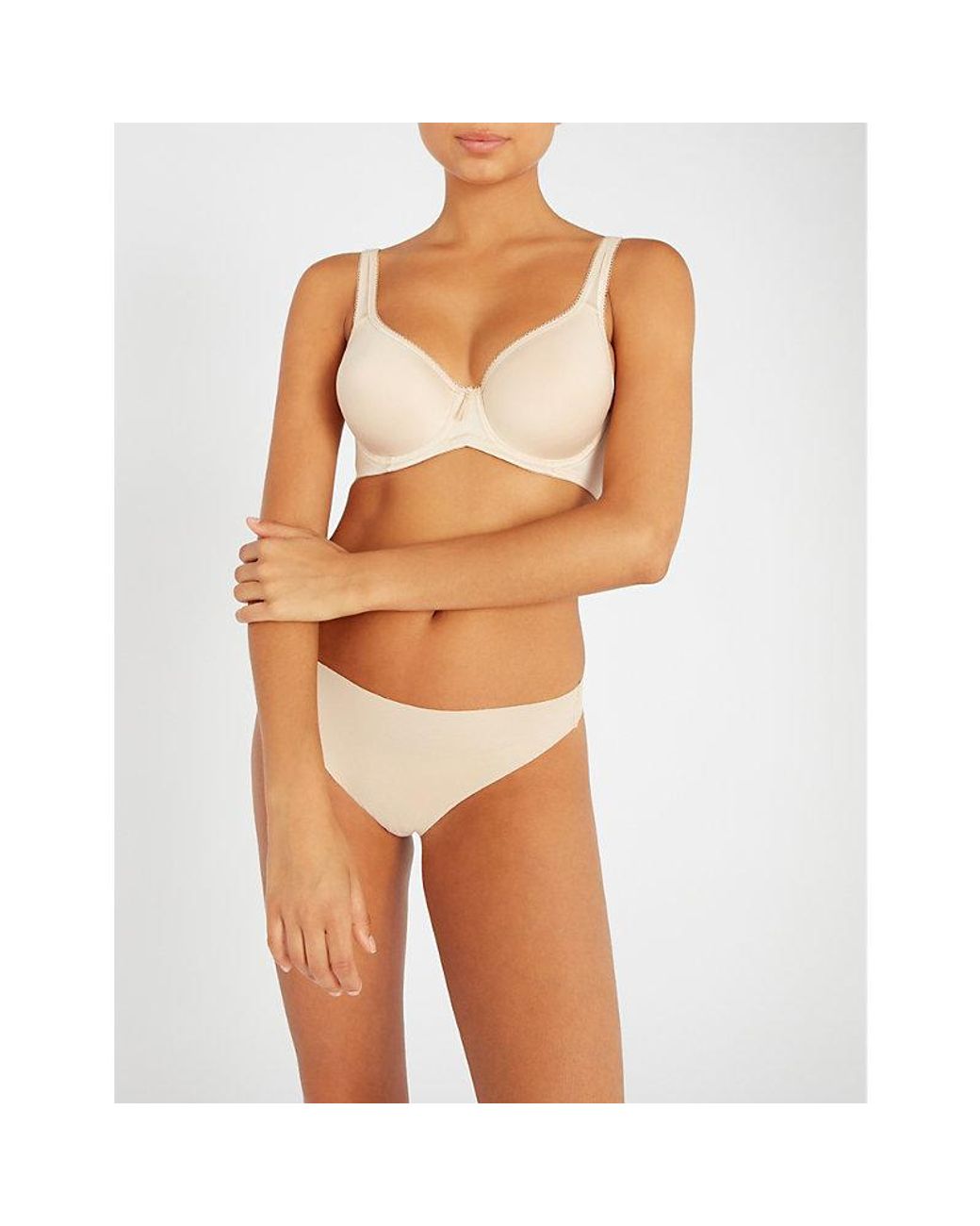Wacoal Blue Basic Beauty Jersey Underwired Contour Bra