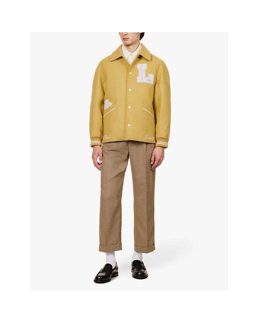 Lacoste Co Le Fleur* X Pleated Regular-fit Woven Trousers in Lacoste Co Le Fleur* X Pleated Regular-fit Woven Trousers in