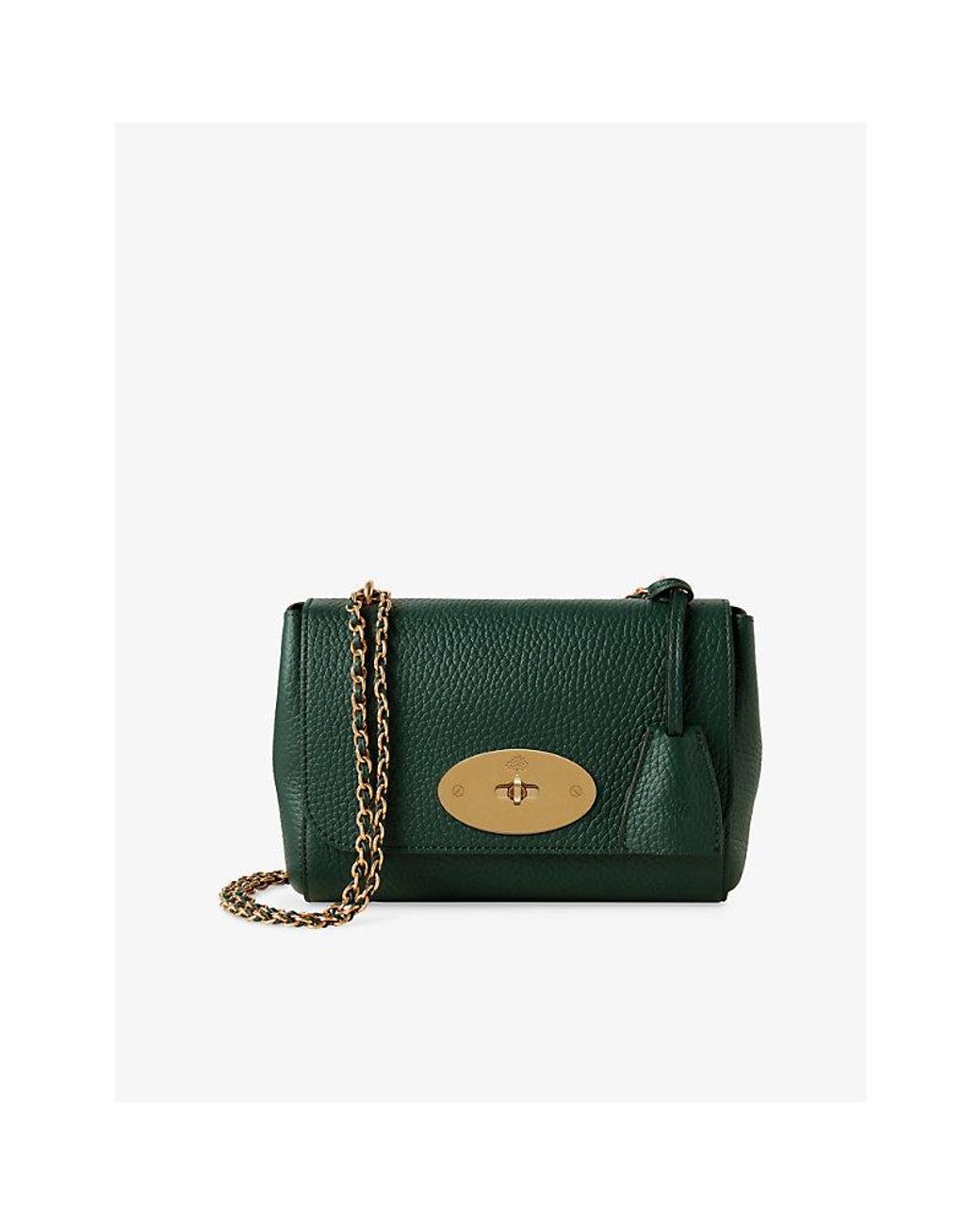 Mulberry Green Lily Small Leather Shoulder Bag