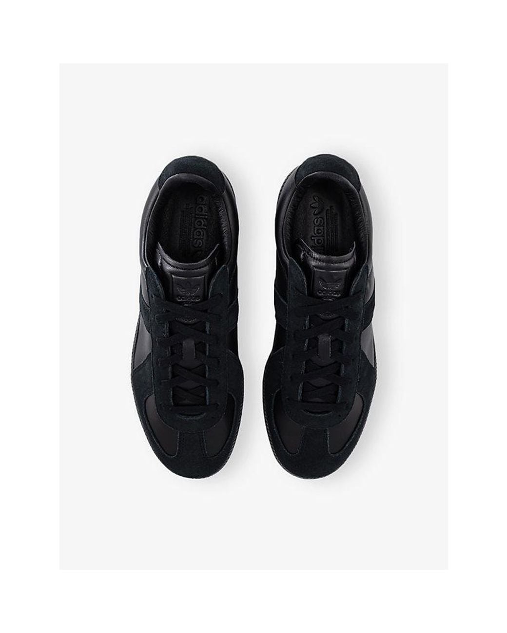 Adidas Blue Bw Army Leather And Suede Trainers for men