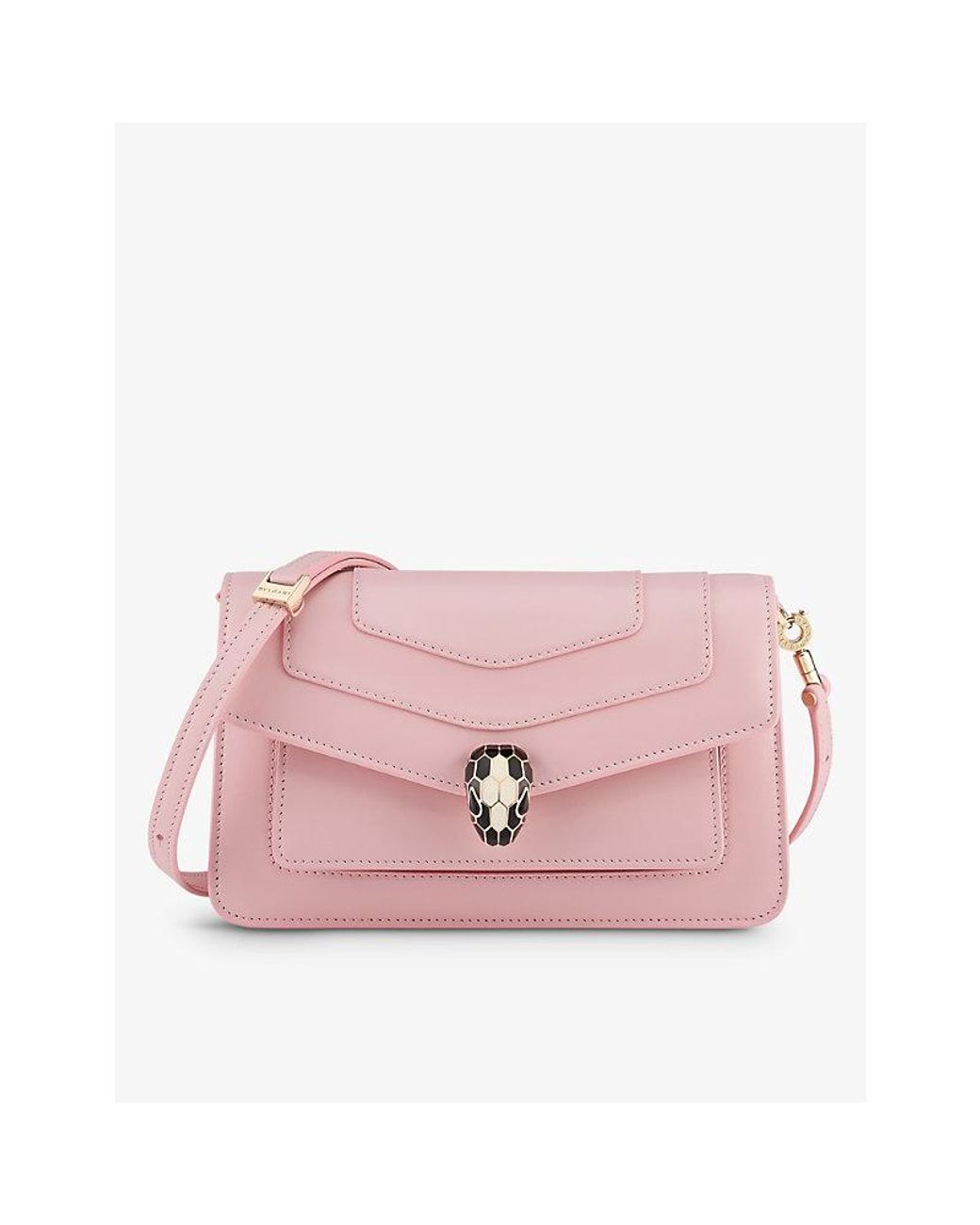 BVLGARI Serpenti Forever East-west Leather Shoulder Bag in Pink | Lyst