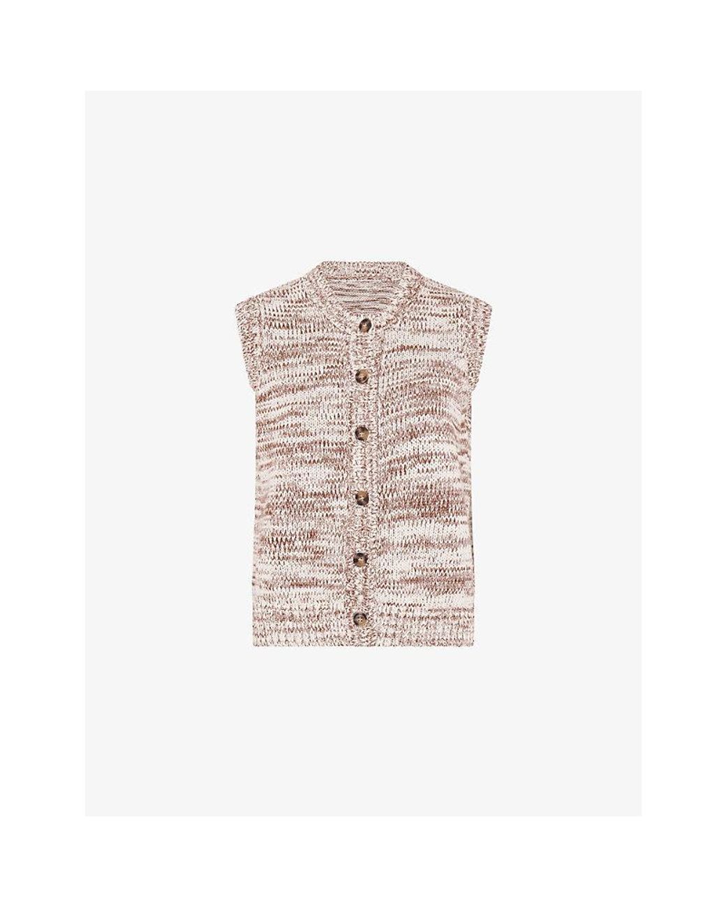 OMNES Multicolor Matilda Mottled Cotton-Knit Vest