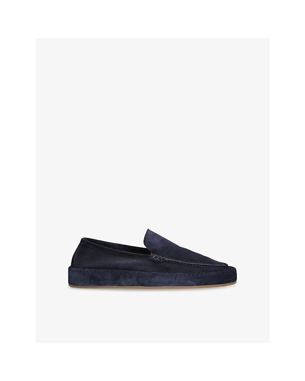 Aurélien Blue Voyager Suede Loafers for men