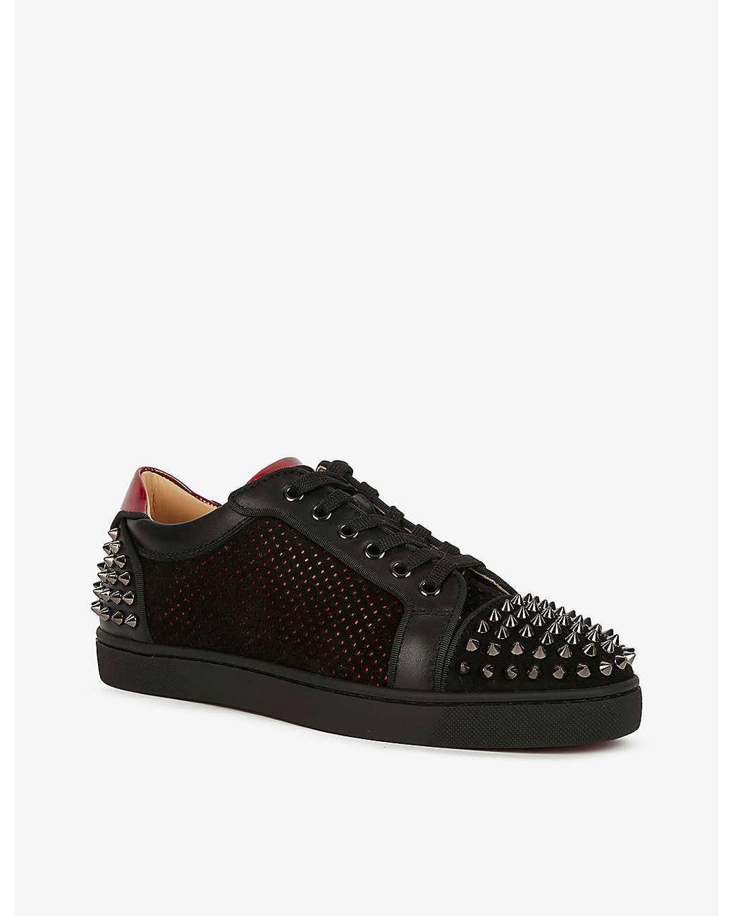 Christian Louboutin Christian Louboutin sneakers enamel Suede Black Gold  Used mens #39 1/2 ｜Product Code：2107600896335｜BRAND OFF Online Store