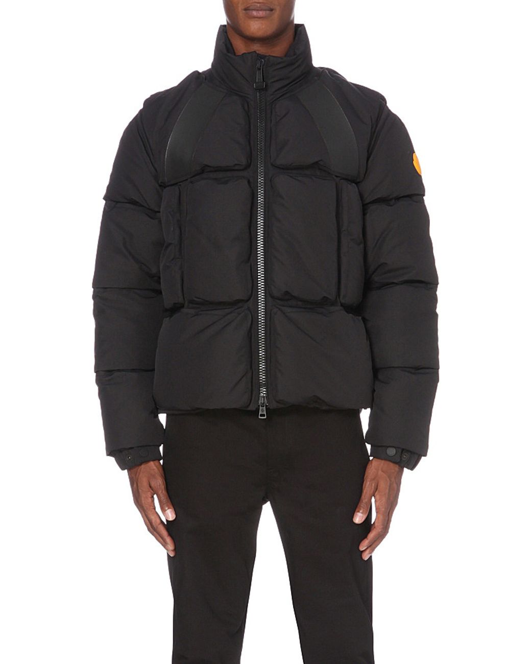 Moncler X Off-white Quilted Padded Jacket in Black for Men | Lyst