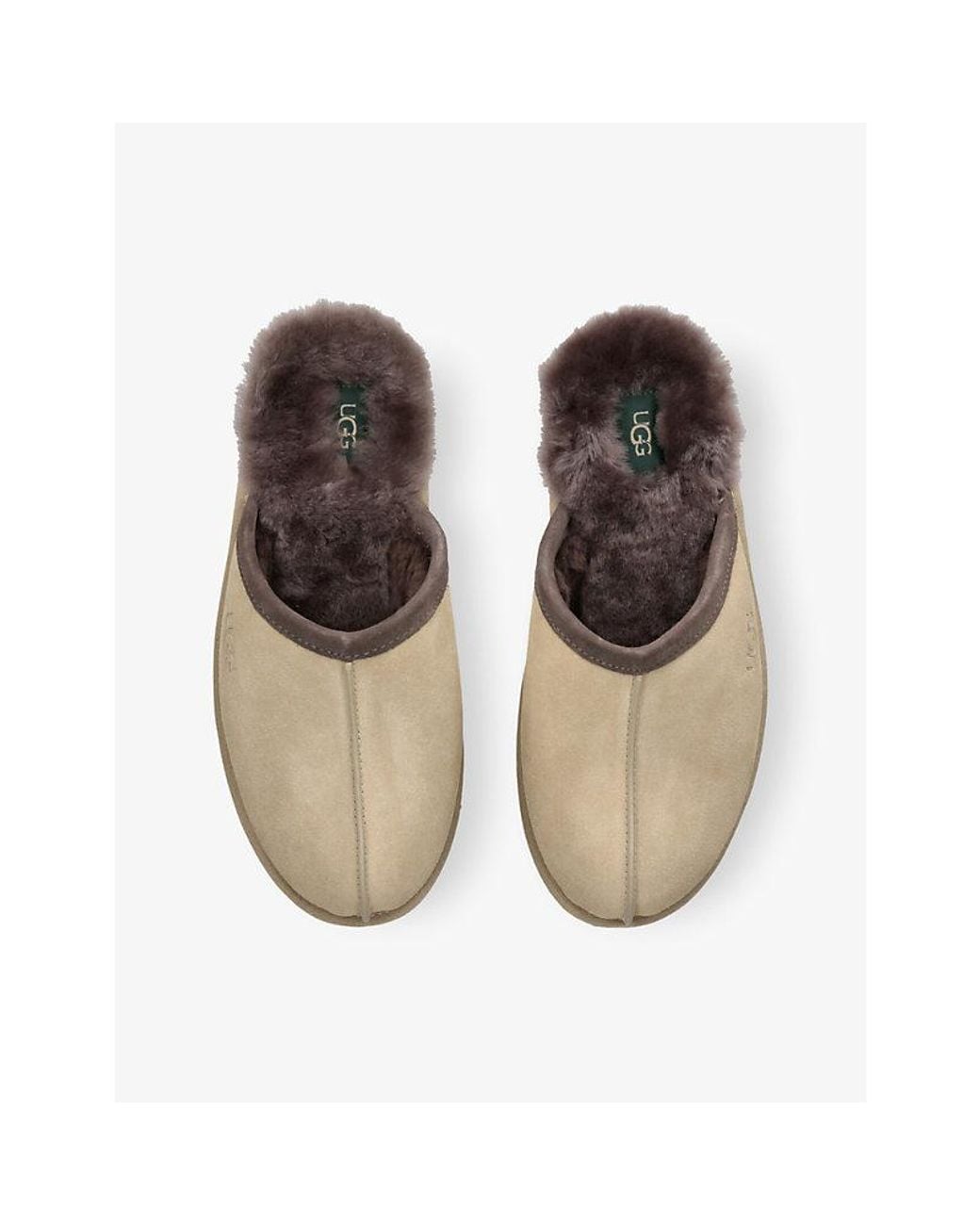 Ugg Natural Scuff Suede Slippers for men