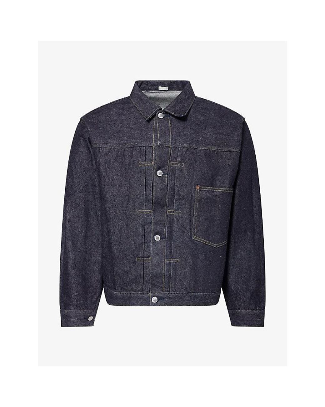 A.PRESSE Blue 1St Type Long-Sleeve Denim Jacket for men
