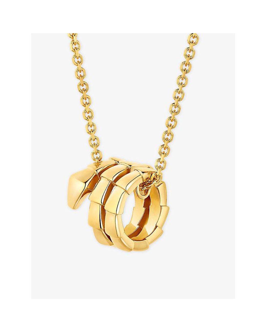 BVLGARI Metallic Serpenti Viper 18Ct Pendant Necklace