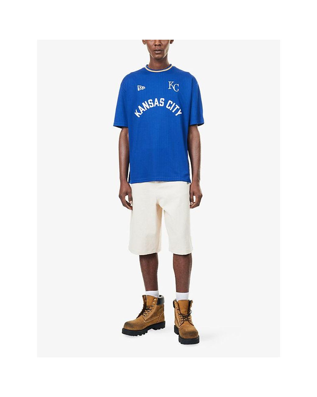 KTZ Blue Kansas City Royals Mlb Oversized Jersey T-Shirt for men