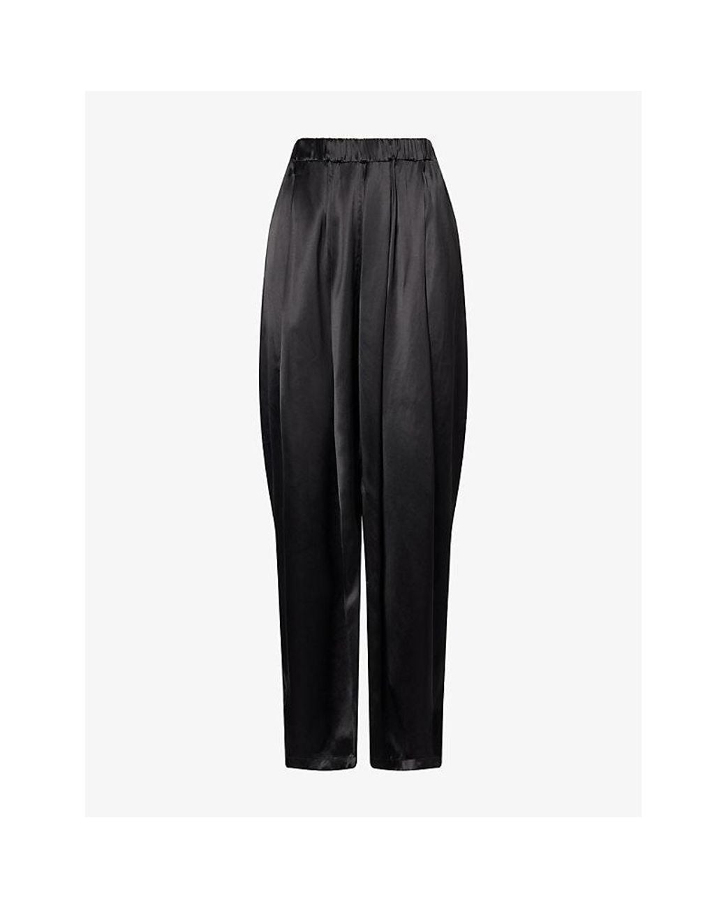DARKPARK Black Simona Balloon Satin Trousers