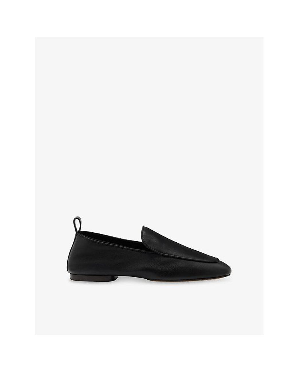 Soeur Black Nine Slip-On Leather Loafers