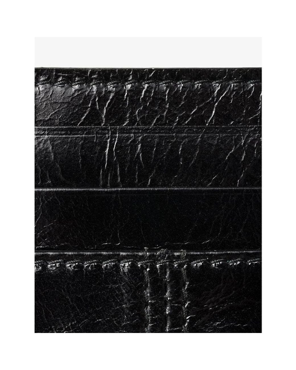 Prada Black Enamelled-Logo Leather Card Holder for men