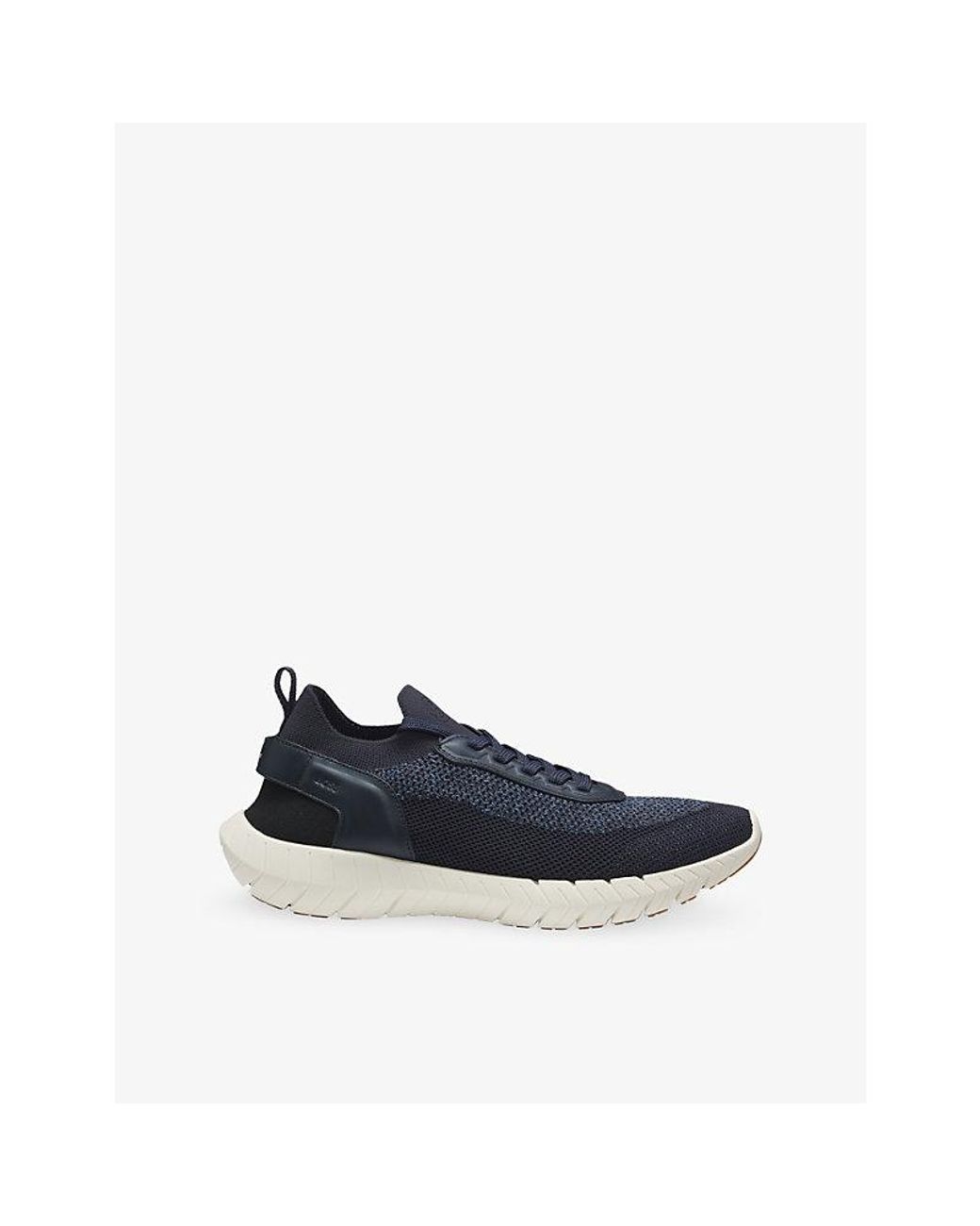 BOSS Branded Woven Trainers in Blue for Men | Lyst UK