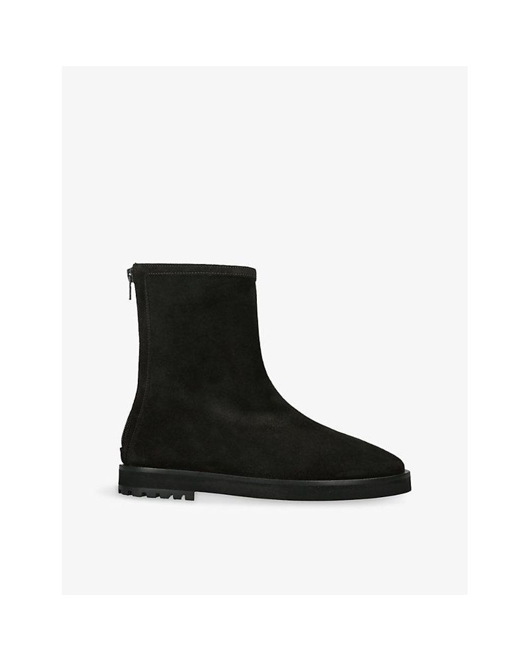 Dear Frances Black Joss Suede Ankle Boots
