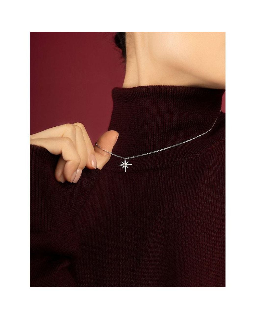 Apm Monaco White Météorites Mini Rhodium Plated Alloy And Cubic Zirconia Necklace