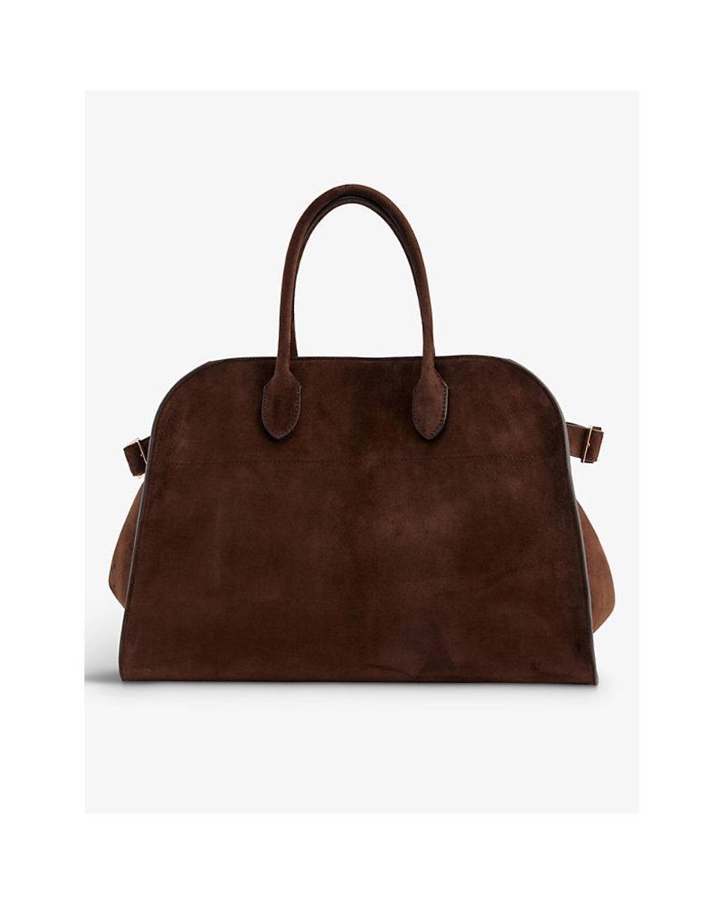 The Row Margaux Soft 15 Suede-leather Tote Bag in Brown | Lyst