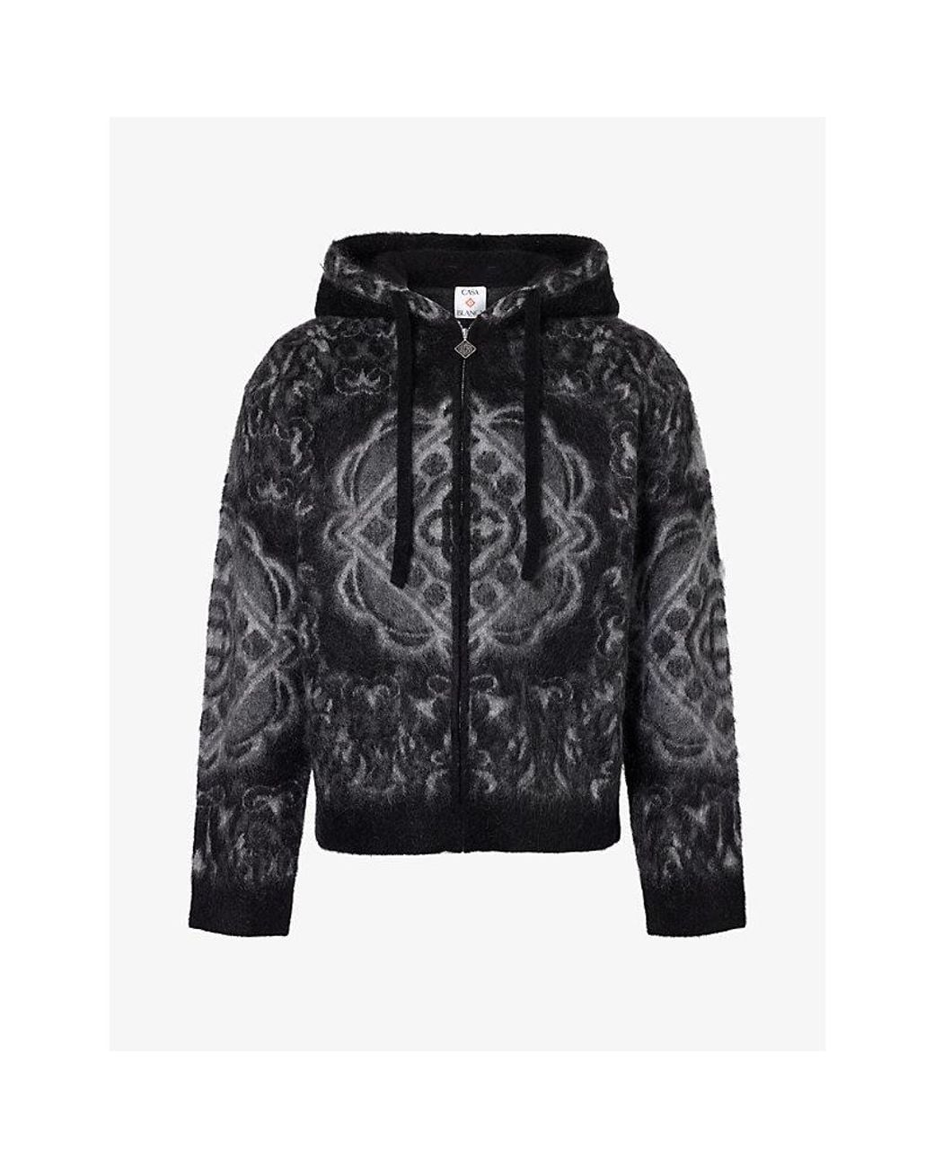 Casablanca Black Carpet Mohair-Blend Hoody for men