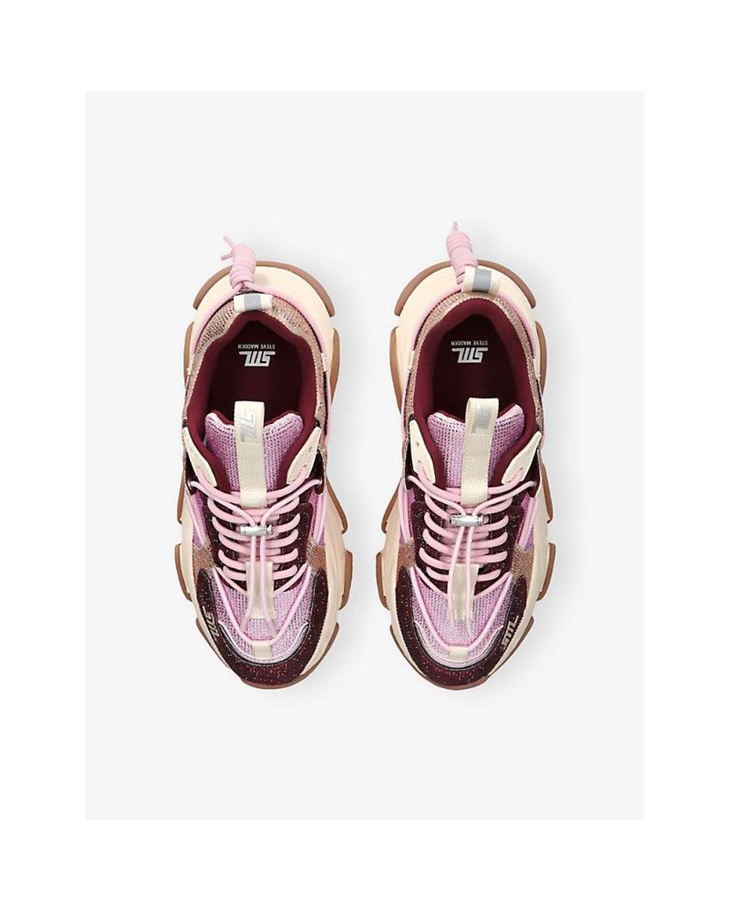 Steve Madden Vault Woven Trainers in Pink | Lyst