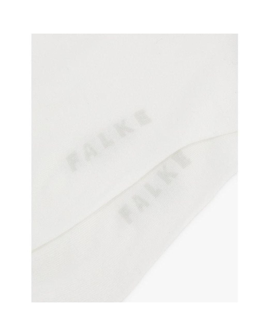 Falke White Cotton Touch Cotton-Blend Socks
