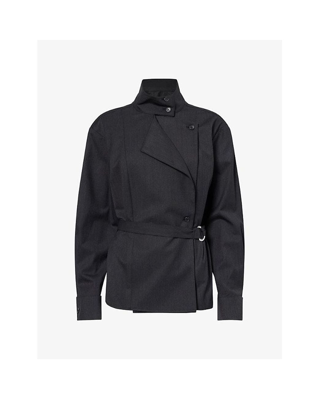Twp Blue Last Chapter Belted Wool Jacket