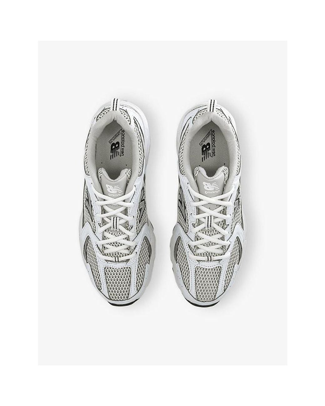 New Balance White Two-Tone Mesh And Synthetic Leather 530 Sneakers