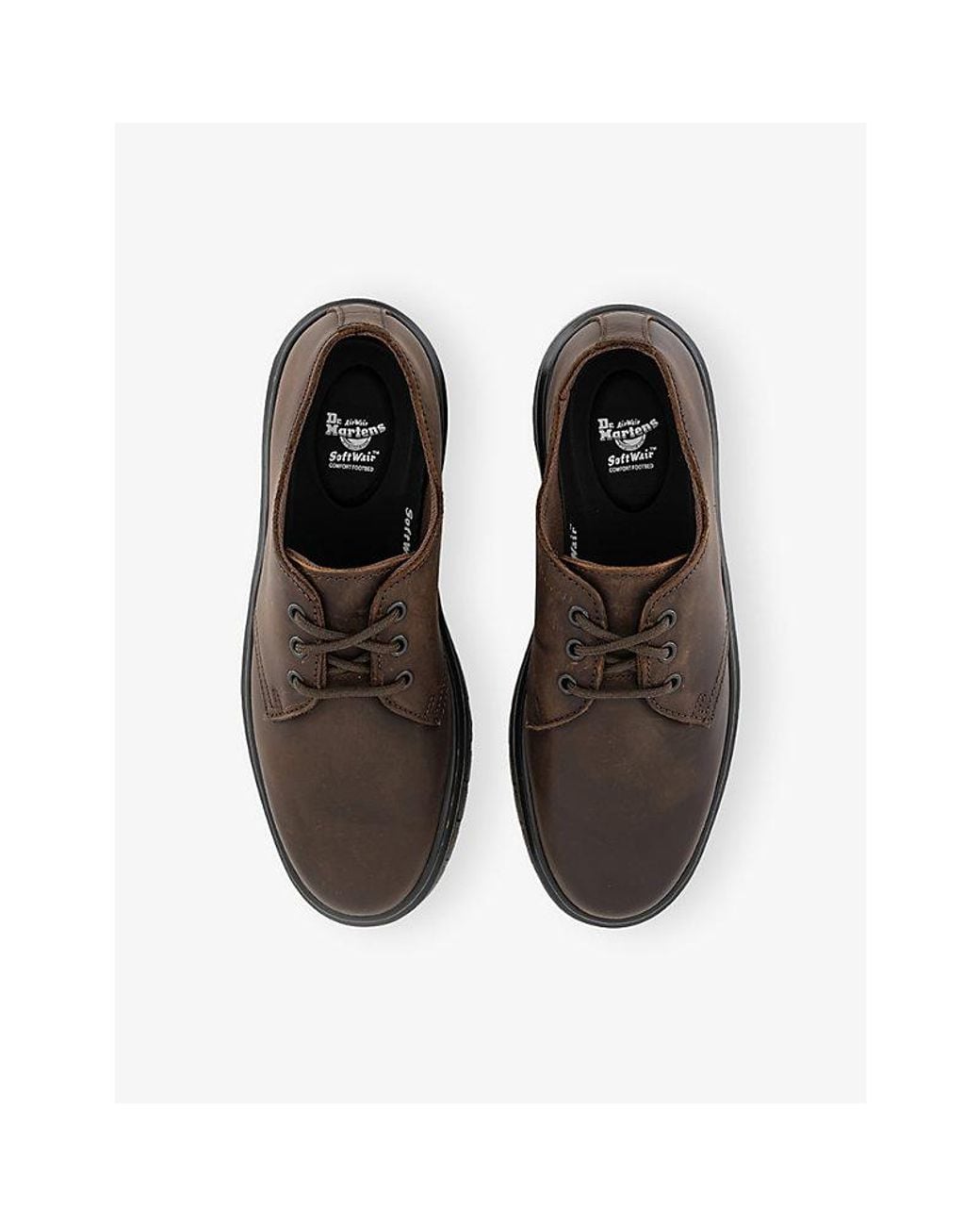 Dr. Martens Brown Brookline Nappa-Leather Shoes for men
