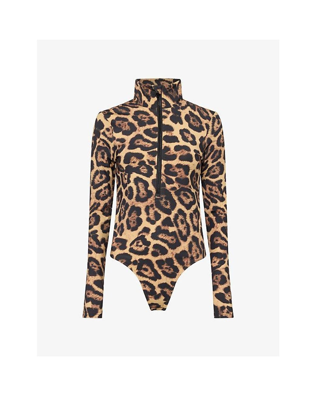 Goldbergh Brown Cathy Leopard Ski Body