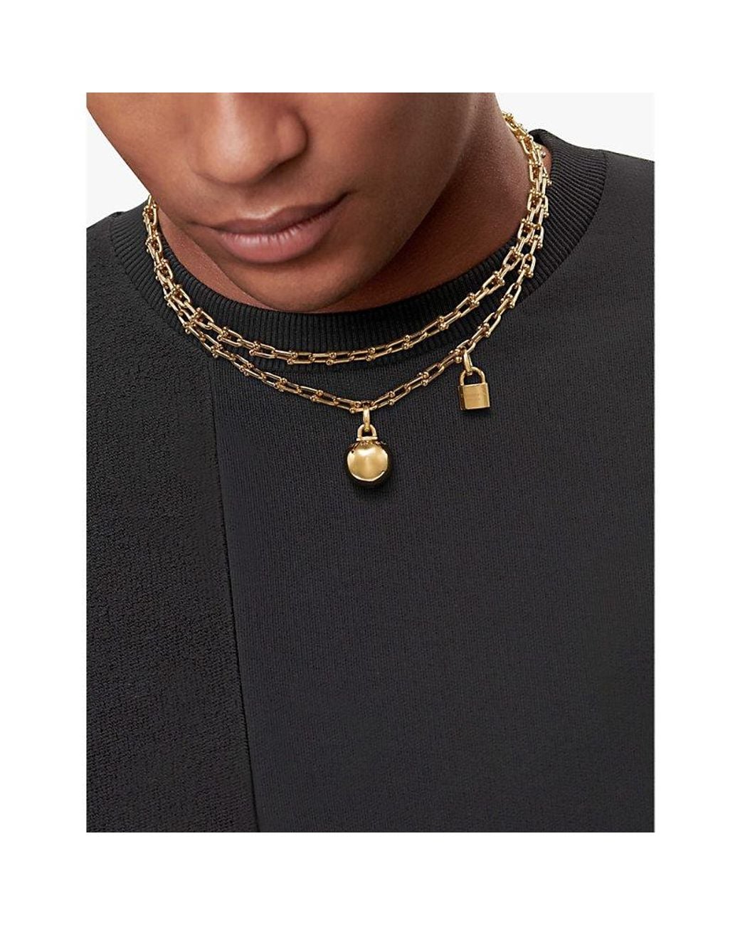 Tiffany & Co Metallic Tiffany Hardwear 18Ct- Wrap Necklace