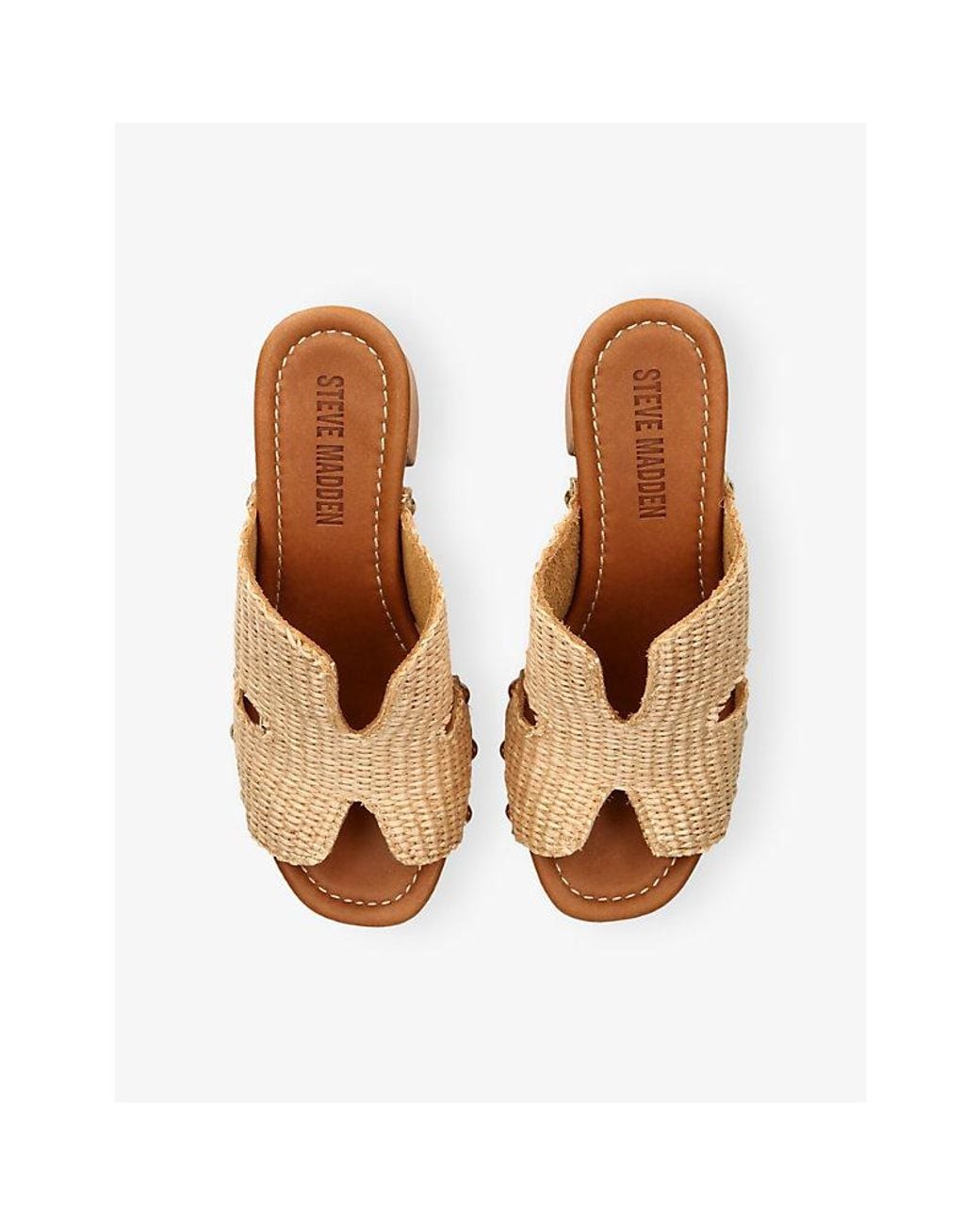 Steve Madden Natural Sunkissed Suede Mules