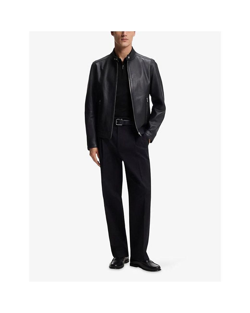 Boss Black Slim-Fit Short-Sleeve Cotton Polo for men