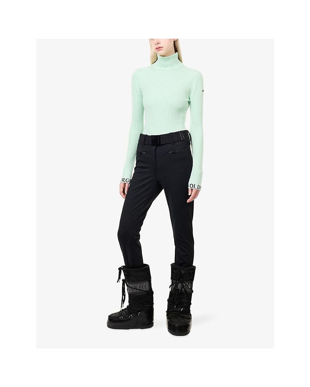 Goldbergh Green Mira Turtleneck Knit Jumper