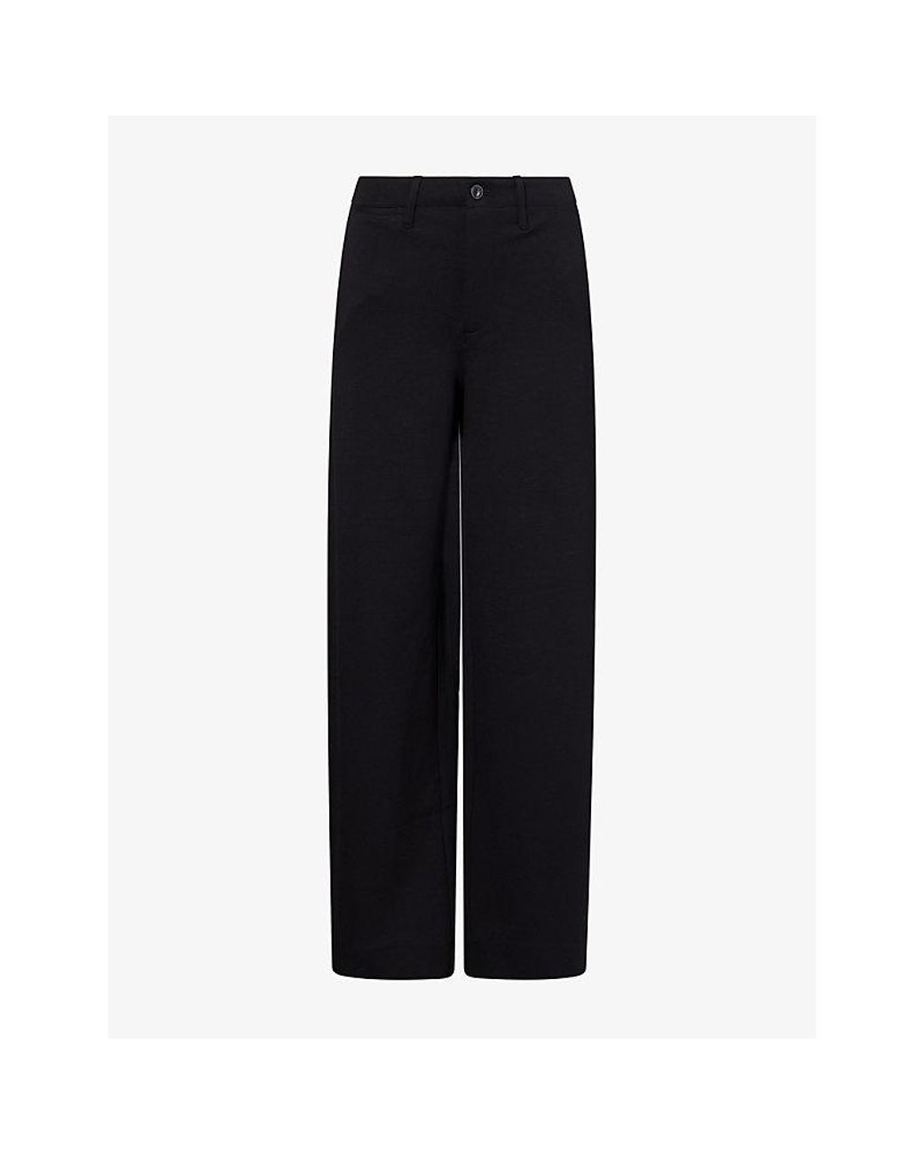 Rag & Bone Black Sofie Wide-Leg Stretch-Jersey Trousers