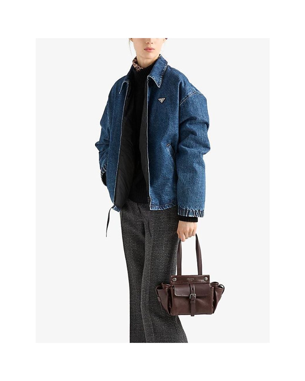 Prada Black Route Mini Leather Tote Bag