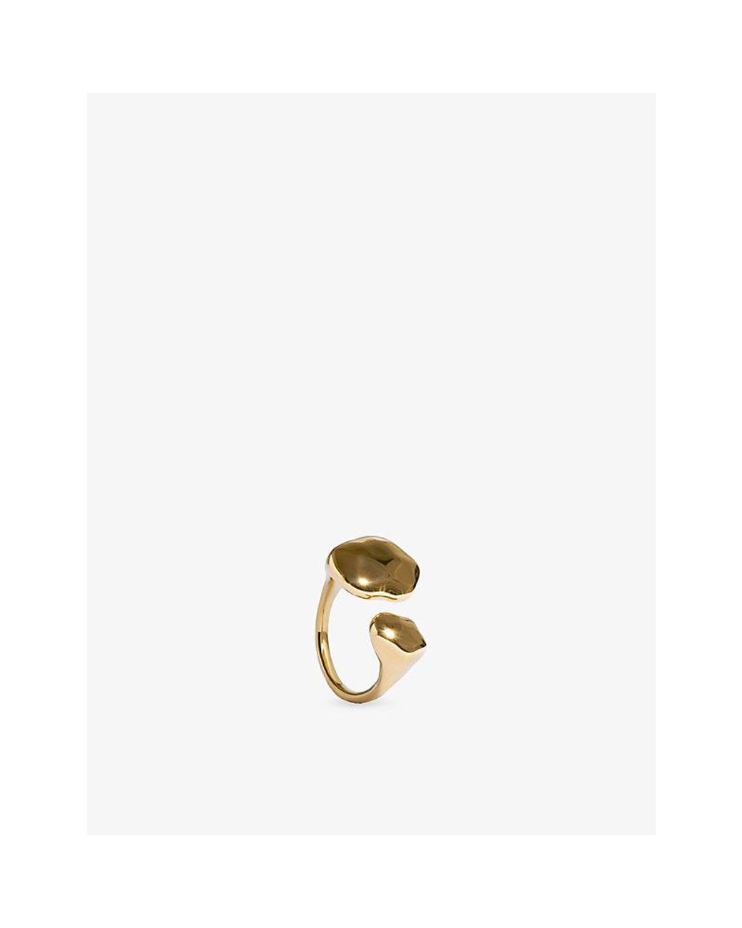 Monica Vinader Metallic Odyssey Open 18Ct Vermeil Ring