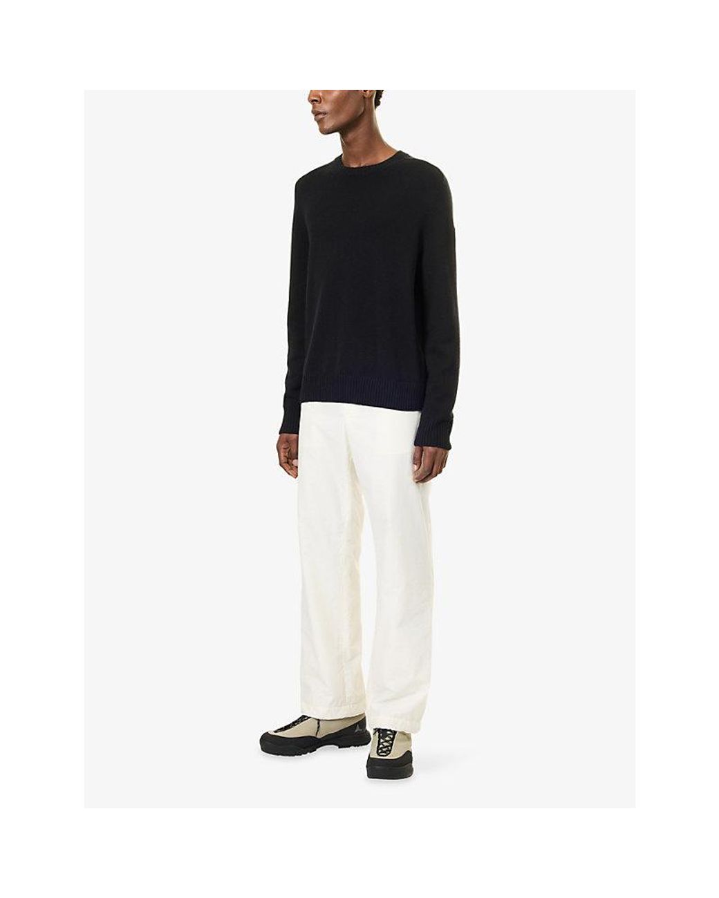 Canada Goose Blue Matawin Crew-Neck Merino-Wool Jumper for men