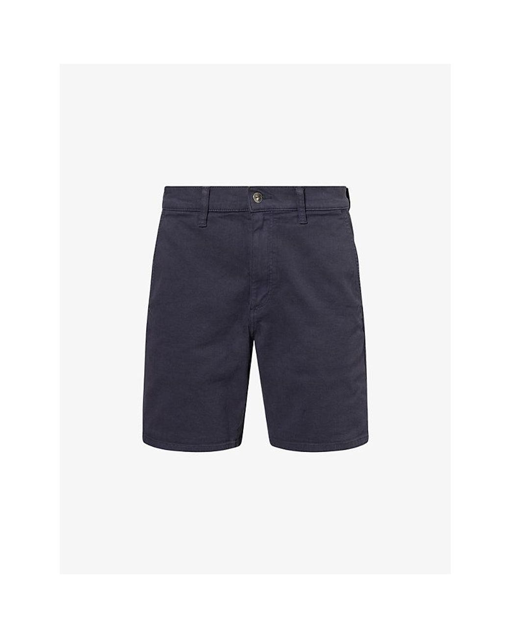Rag & Bone Blue Aero Slim-Fit Stretch-Cotton Shorts for men