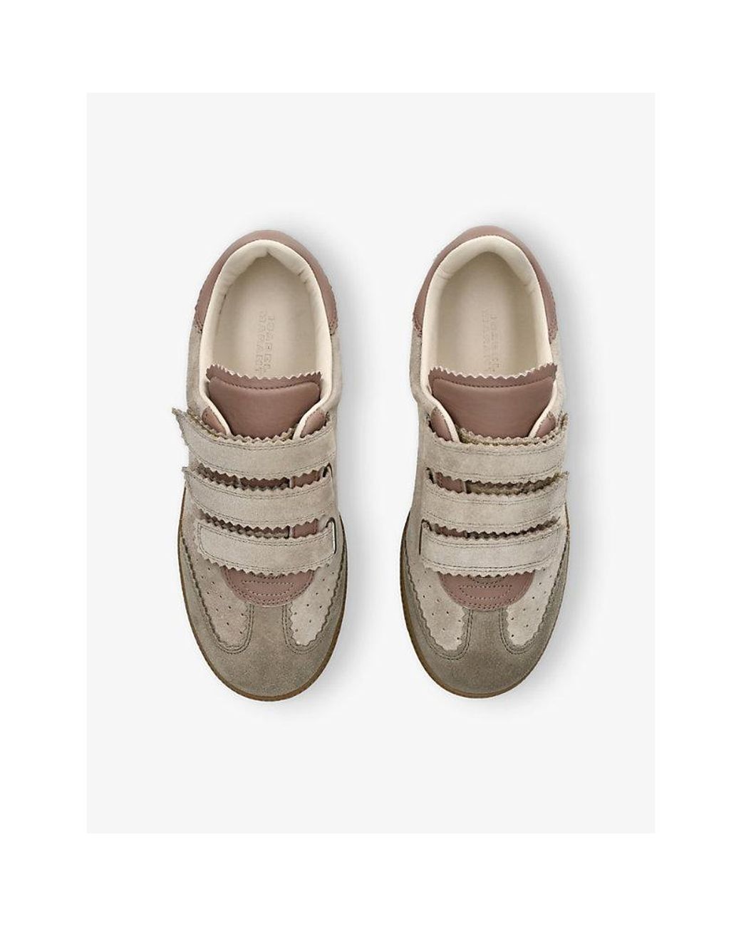 Isabel Marant Natural Beth Suede Low-Top Trainers for men