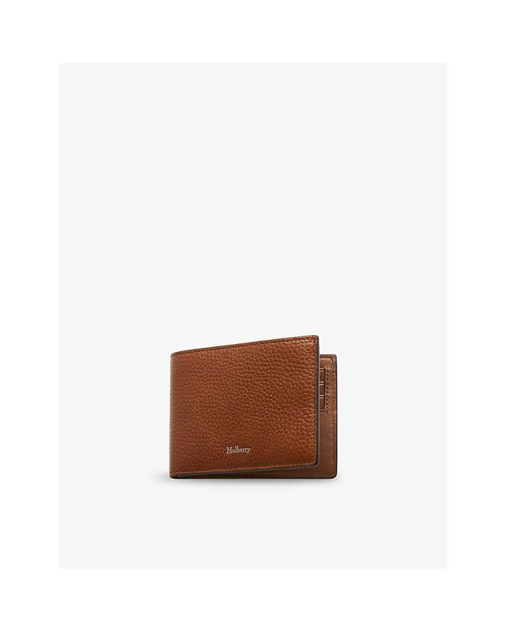 Mulberry Brown Heritage Eight-Card Leather Wallet
