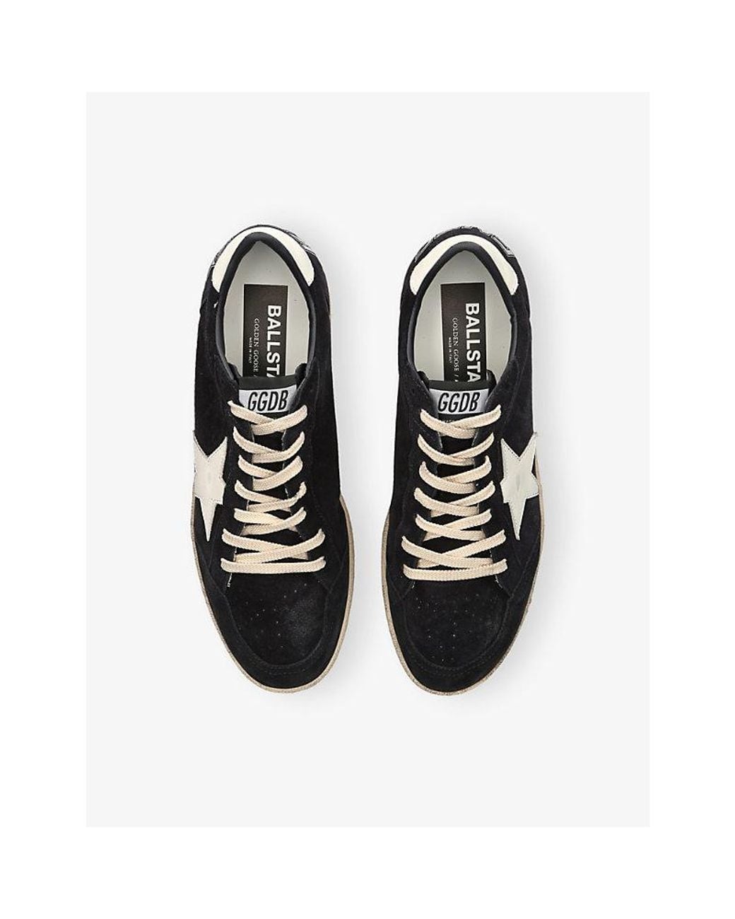 Golden Goose Deluxe Brand Black Ball Star 50789 Suede Trainers