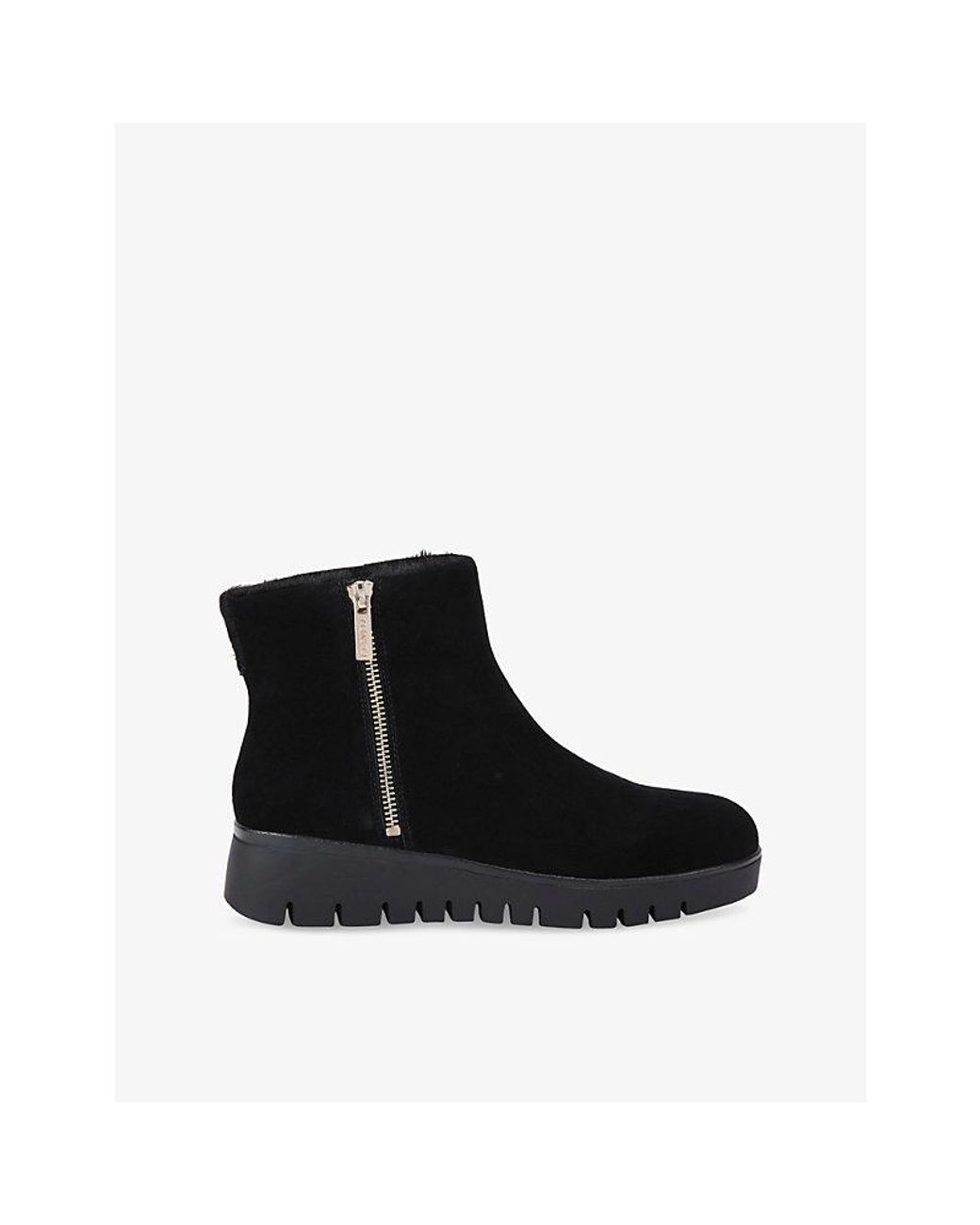 Carvela Kurt Geiger Black Bello Suede Ankle Boots